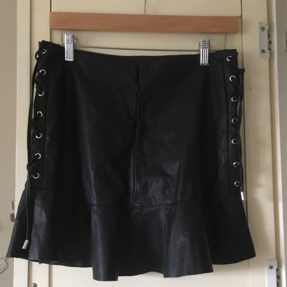Zara Lace Up Mini Skirt - Picture 2 of 4